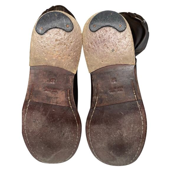 TREMP Brown Leather Tall Riding Boots      Size: EU 37 / US 7 - Picture 7 of 8